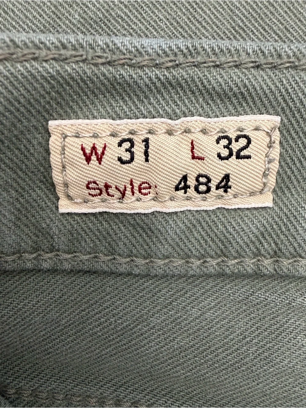 J. Crew Olive and Light Blue Slim Jeans